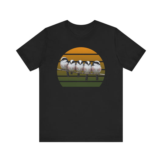 Schwanzmeisen Premuim T-Shirt | Geschenk für Vogelbeobachter | jz.birds