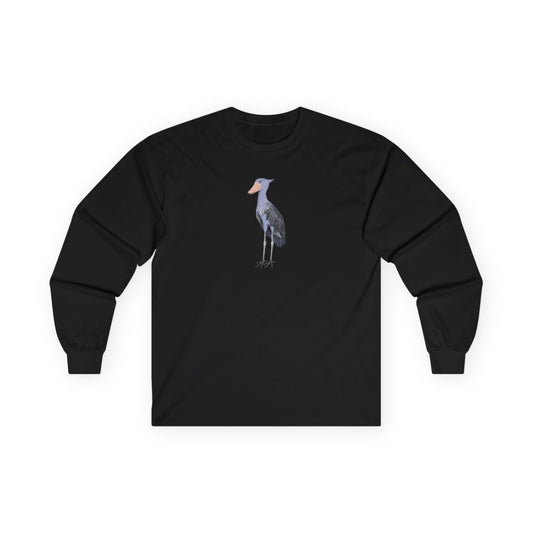 Shoebill Birding & Birdwatching Bird Cotton Long Sleeve T-Shirt