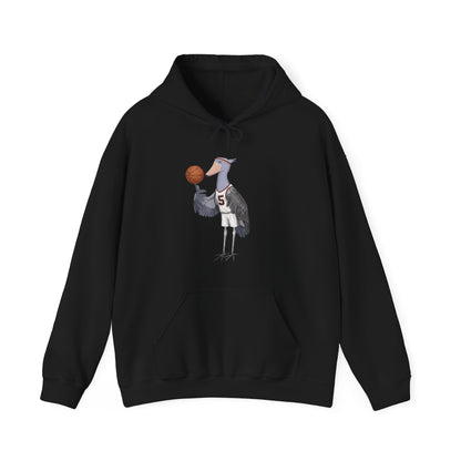 Shoebill Funny Basketball Bird Hoodie – Unique Hoops Fan Gift – Soft, Unisex Jumper for Players