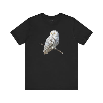 Snowy Owl T-Shirt | Unisex Bird Lover Tee | Wildlife Birder Gift