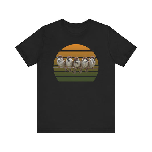 Sparrow Premium T-Shirt | Unique Birdwatcher & Birder Gift by jz.birds