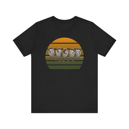 Spatzen Premuim T-Shirt | Geschenk für Vogelbeobachter | jz.birds