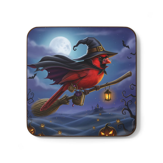 Spooky Halloween Coasters - Cute Northern Cardinal Fall Table Decor