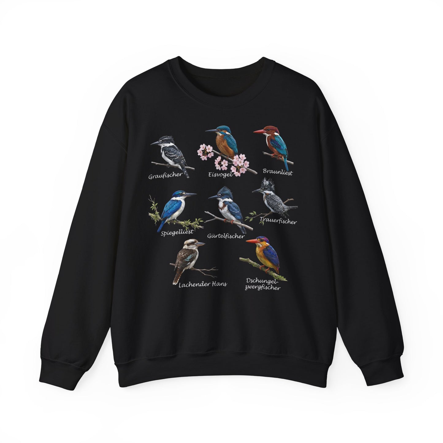 Sweatshirt mit Eisvögeln & Liesten: Lachender Hans & Co. | Vogelkunde