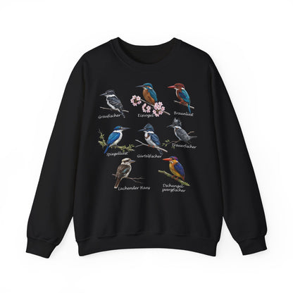 Sweatshirt mit Eisvögeln & Liesten: Lachender Hans & Co. | Vogelkunde