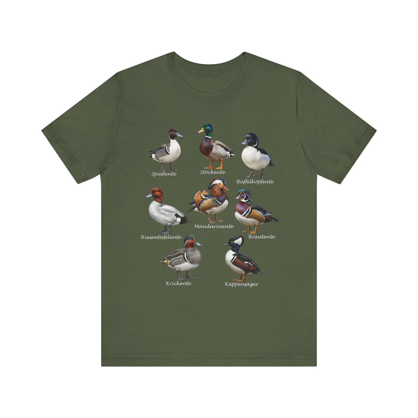 T-Shirt mit Entenarten: Stockente, Mandarinente & Co. | Vogelkunde & Vogelbeobachtung