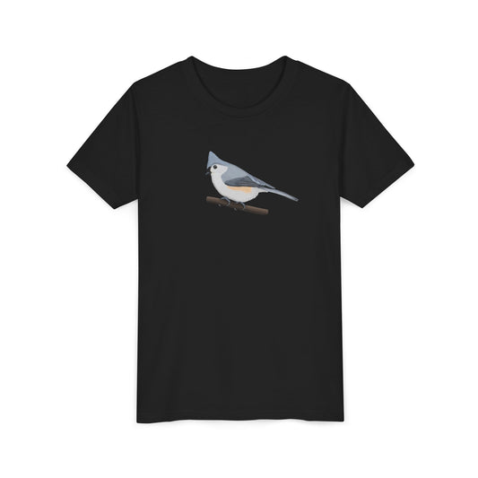 Tufted Titmouse Birding & Birdwatching Bird Youth T-Shirt