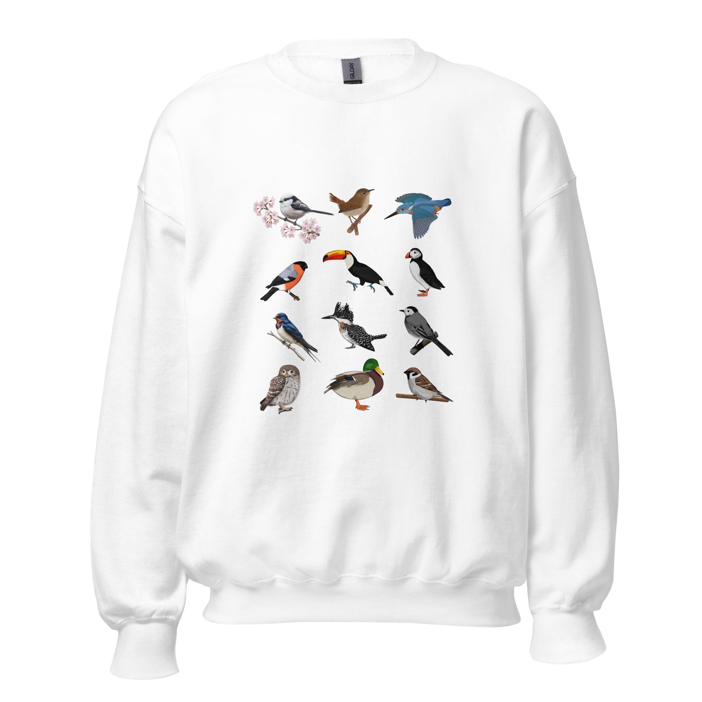 シマエナガ カワセミ ツバメ ツノメドリ トレーナー - 野鳥 バードウォッチング 愛鳥家 - ドイツデザイン