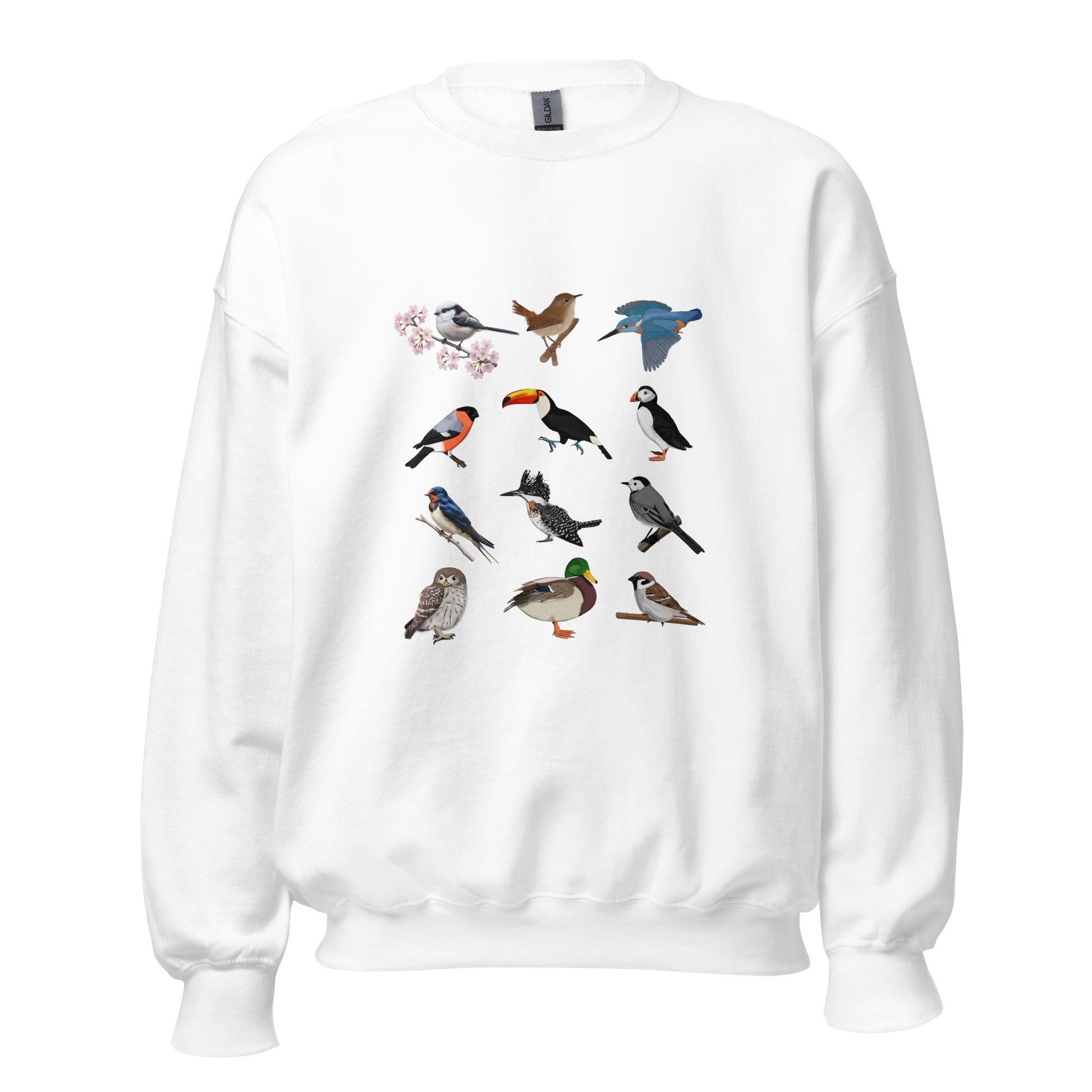 シマエナガ カワセミ ツバメ ツノメドリ トレーナー - 野鳥 バードウォッチング 愛鳥家 - ドイツデザイン