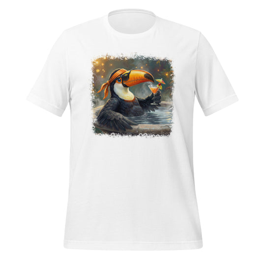 【おもしろ 野鳥Tシャツ】サングラスでリラックスするオニオオハシ | ユニセックス