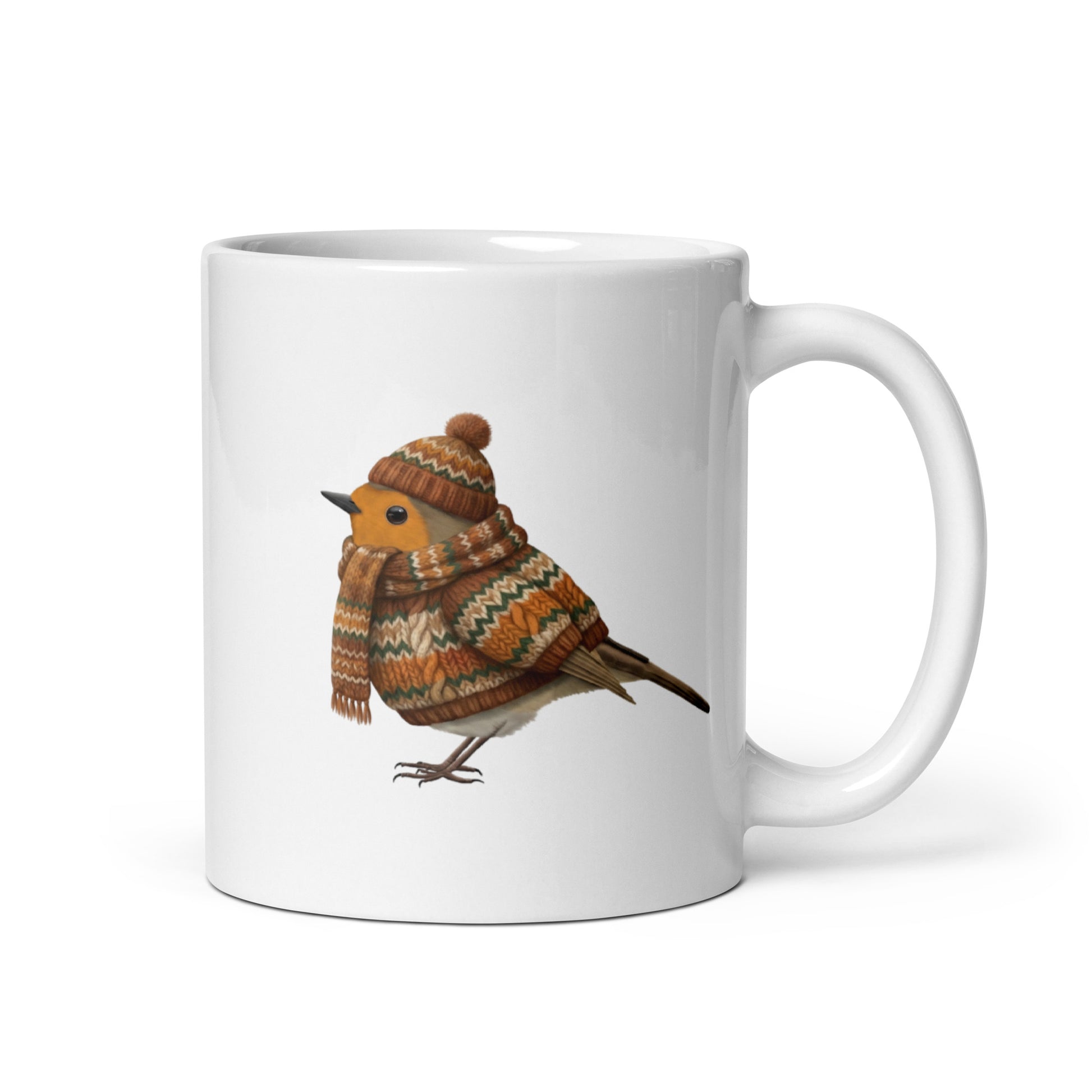 コマドリ マグカップ - 野鳥 バードウォッチング ギフト もふもふ - ドイツデザイン